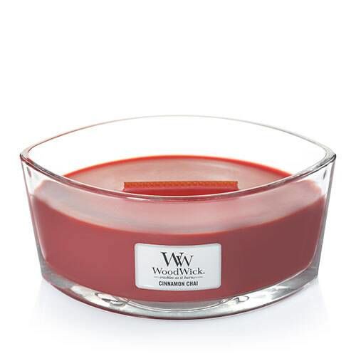 WoodWick Cinnamon Vanilla Scented Candle - Red - Indoor/Outdoor