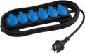 Prise extérieure IP54 - Multiprise Schuko 6 prises pour extérieur - 250 V - 16 A - Max - 3680 W - Câble de 1,5 m