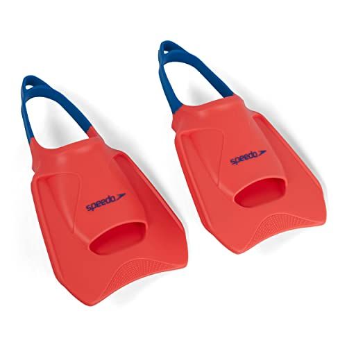 Speedo Unisex Biofuse Fitness Fin - Fluro Tangerine/Pool Blauw/Blauw Vlam - XS UK