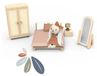 Speedy Monkey jouets de rôle: chambre en bois pour maison de poupée