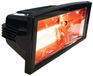 BRUBAKER Chauffage de terrasse infrarouge, IP54, rayon de chaleur électrique, 1300 watt, noir