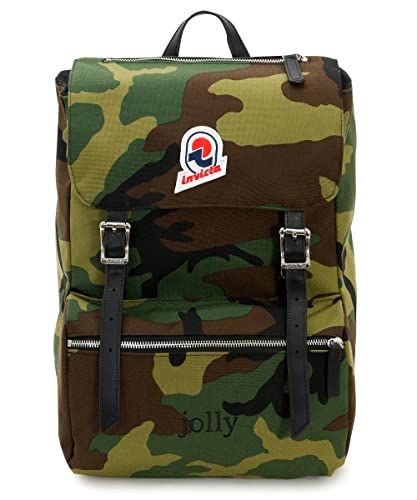 Invicta Jolly Heritage Camouflage Rugzak Heren Groen - Eenheidsmaat