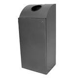 OFITURIA® Asbak staande en wandafvalemmer voor buiten, metallic, 69 l, kleur oxide, afneembare plank, veiligheidsslot