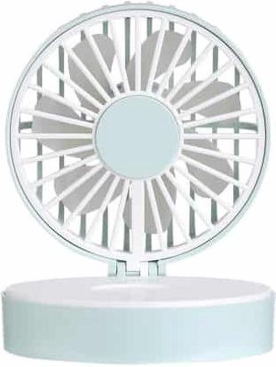 USB Mini Handheld Vanity Mirror Fan(Green)