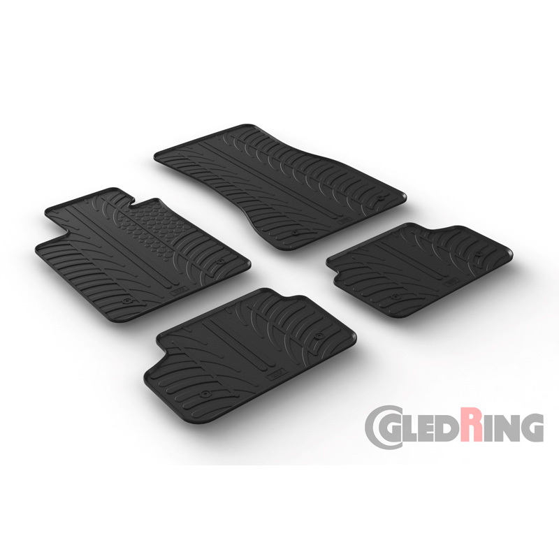 Gledring Rubbermatten BMW 5-Serie G30/G31 2017- (T Profiel 4-delig + Montageclips