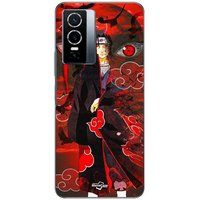 Vivo Case voor Vivo Y76 5G Demon Slayer Kimetsu no Yaiba Itachi Uchiha rode voorkant