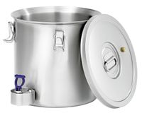 Bartscher 100085 - Boîte de conservation - Acier inoxydable - 34,5 cm x 34,3 cm x 39,5 cm