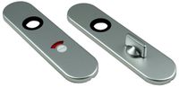 AMI Kroon BV Ami Kortschild - ovaal - 177x44x6,5mm - WC 55/8 - aluminium F-1