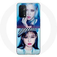 Blackpink Case voor Oppo A74 5G Jennie en Rosé Lovesick Meisjes Poster Maniacase