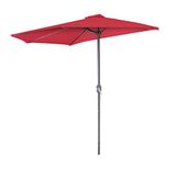 SUNNYDAYS Parasol voor muur, 270 x 135 x 245 cm, grijs