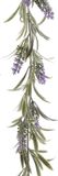 Decoris Lavendel Bloemen slinger - Paars - 80 cm