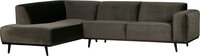 BePureHome Statement Corner Sofa Right - Velvet - Warm Green - 274x210cm