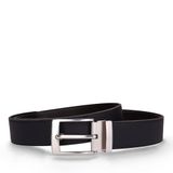 nae Vegan Shoes NAE Malgrat Ceinture Vegan en Cuir de Cactus pour Homme – Noir 3,4 cm, Boucle Sans Nickel, Entièrement Réglable