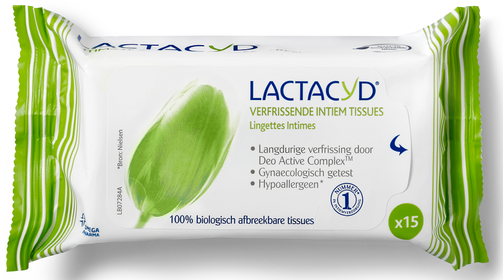 Lactacyd Verfrissende Tissues 15st