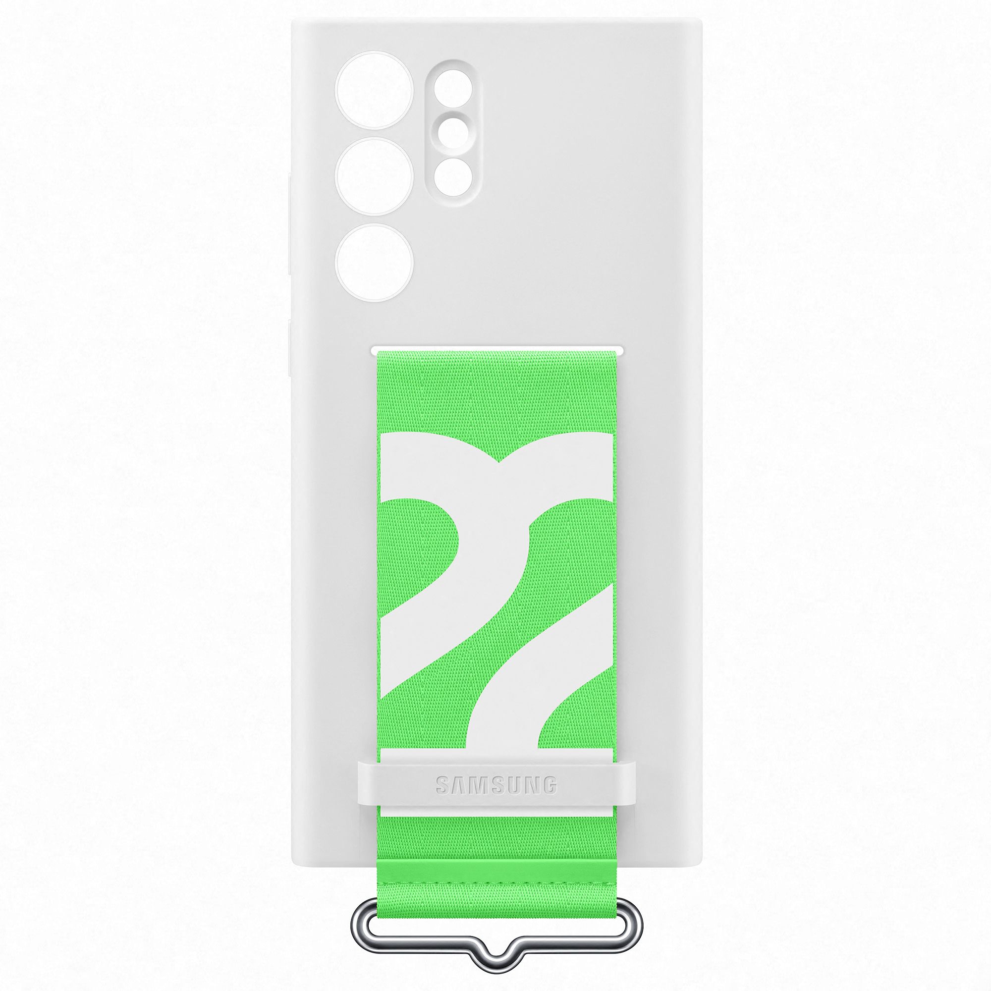 Samsung Galaxy S22 Ultra Silicone Cover - Green/White