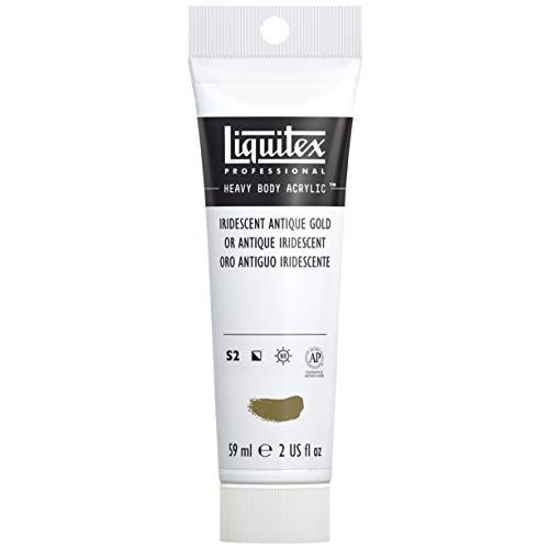 Liquitex Professional Heavy Body Acrylic Paint - Iridescent Antique Gold - 59ml Tube
