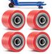 Merkloos Set van 4 Polyurethaan Hefwagenwielen 80 x 70 mm