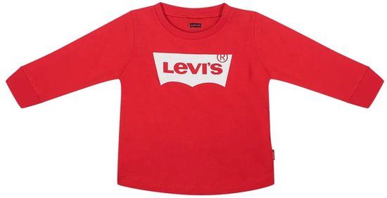 Levi's Kids Batwing T-shirt Lange Mouwen Rood