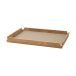 LIND DNA Plateau en teck Airy square M Nupo clay brown