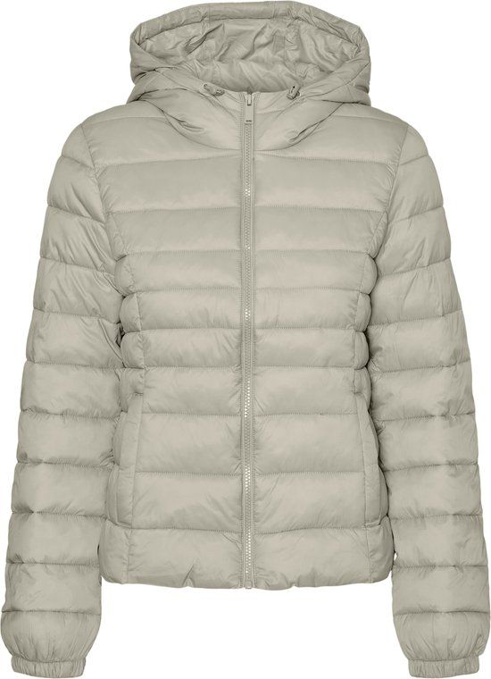 VERO MODA VMMAY SHORT JACKET BOO Dames Gewatteerde Jas - Oatmeal - M