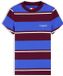 Tommy Jeans T-shirt Tjw Slim Rib Script Ss Dw0dw23834 0ba Noble Blue/stripe Dames Maat - M
