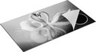 Chefcare Inductie Beschermer Zwanen Koppel - Zwart Wit - 95x55 cm