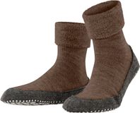 FALKE Cosyshoe Noppen op de zool wol huissokken heren bruin - maat 45-46