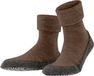 FALKE Cosyshoe Noppen op de zool wol huissokken heren bruin - maat 45-46