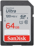SanDisk Ultra SDXC 64GB - 120 MB/s - Class 10