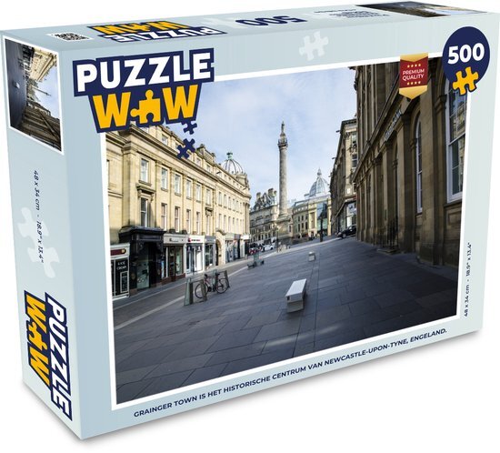 MuchoWow Puzzel Grainger Town is het historische centrum van Newcastle-upon-Tyne, Engeland. - Legpuzzel - Puzzel 500 stukjes