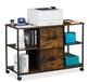 Merkloos Relaxdays Ladeblok met wieltjes - met hangmappenhouder - 67x100x40 cm