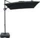 AXI Luma parasol suspendue 200x300 cm anthracite/gris