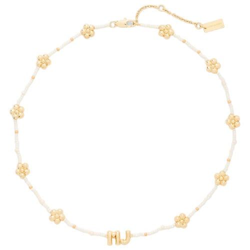 Marc Jacobs ketting Balloon Beaded goudkleurig