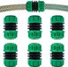 Tuyau d'arrosage - 1/2 pouce - Rallonge - Convient aux tuyaux d'arrosage - Adaptateur de robinet - Vert