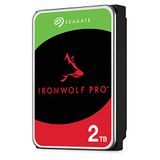 Seagate IronWolf Pro, 2 TB, Enterprise NAS interne harde schijf HDD – CMR, 3,5-inch, SATA, 6Gb/s, 7200 RPM, 256 MB cache, voor RAID Network-Attached Storage, Rescue-services (ST2000NT001)