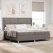 Maison Exclusive - Lit boxspring avec tête de lit, couleur taupe, 200 x 200 cm, rembourré