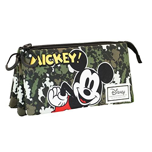 Karactermania Disney Mickey Mouse Surprise-FAN Drievoudige Roletui - Kaki Groen