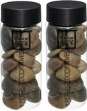 Atmosphera Grote decoratie stenen - bruin - 2x pot 750 gram
