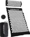 2BEHEALTHY Spijkermat met Kussen en Triggerpoint Bal - 70 x 41 cm - Shakti Mat - Acupressuur Mat - Massagemat - Spijkermatten - Acupressure Mat - Zwart/Wit