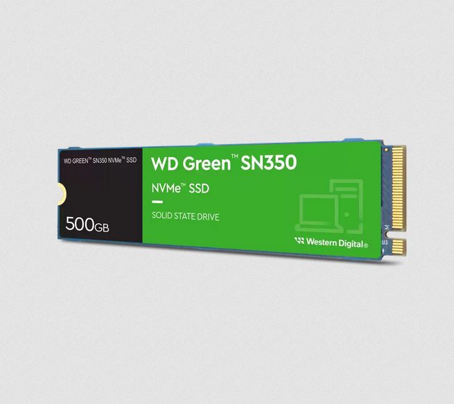 WD Green SN350 500GB NVMe PCIe Gen3 x4 M.2 SSD
