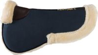 Kentucky Horsewear Zadelonderlegger wol/bont Absorb - Maat Full - Marineblauw
