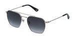 Police SPLR72 Palladio lucido Lunettes de soleil Hommes Argenté Plastique Gris