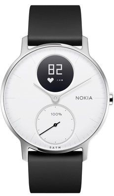 Nokia Withings Steel HR - Activity Tracker - Zwart/Wit/Roestvrijstaal