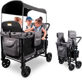 WonderFold W4 Original Bolderkar - 4-zits Kinderwagen - Opvouwbaar - Grijs