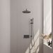 BRAUER Carving thermostatische inbouw regendouche met drukknoppen SET 64 Gunmetal