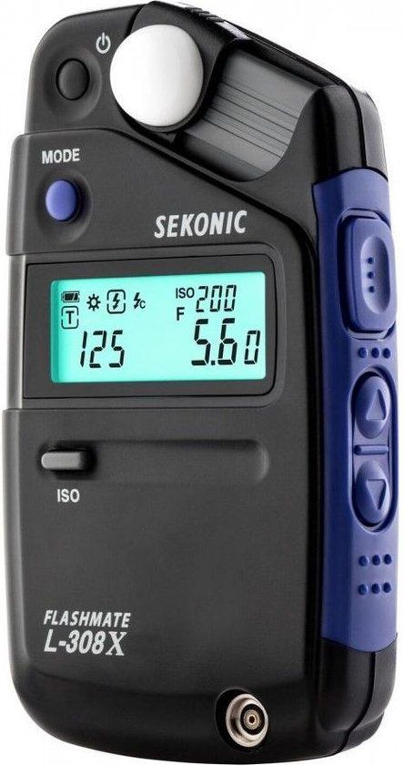 Sekonic L-308X Lichtmeter - Zwart/Blauw