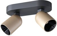 Artdelight Spot Houston 2 lichts L 20 cm noir champagne