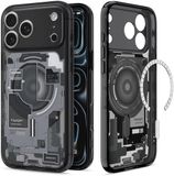 Spigen Ultra Hybrid MagFit - Hoesje Geschikt voor iPhone 17 Pro - Compatibel met MagSafe - Back Cover Zero One Zwart
