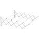 Étendage mural rétractable pour intérieur et extérieur, 63,5x60x20 cm, blanc