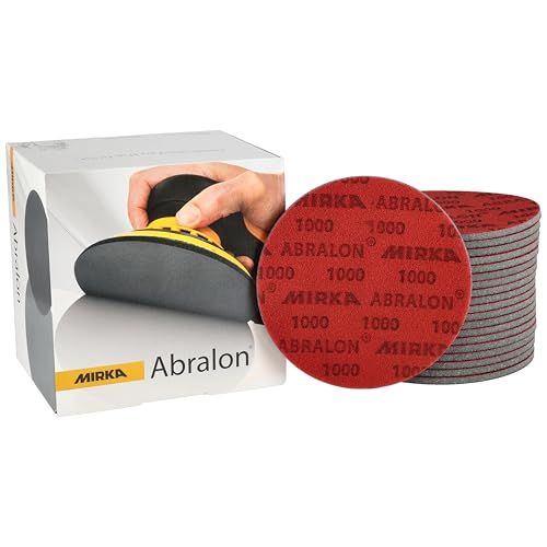 Mirka Abralon slijpschijf Polijstschijf Ø 125mm klittenband korrel 1000, 20/pack